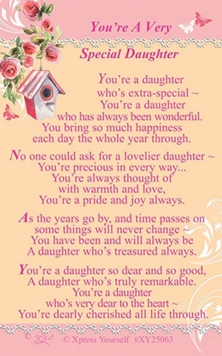 Keepsake Wallet Card Sentimental Verse Family Gift Birthday Present Cards Love💕 - Picture 45 of 126