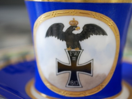 48158 - Sehr schöne EK-Tasse mit Adler. Kriegstasse mit Untertasse KPM Berlin - Bild 3 von 7