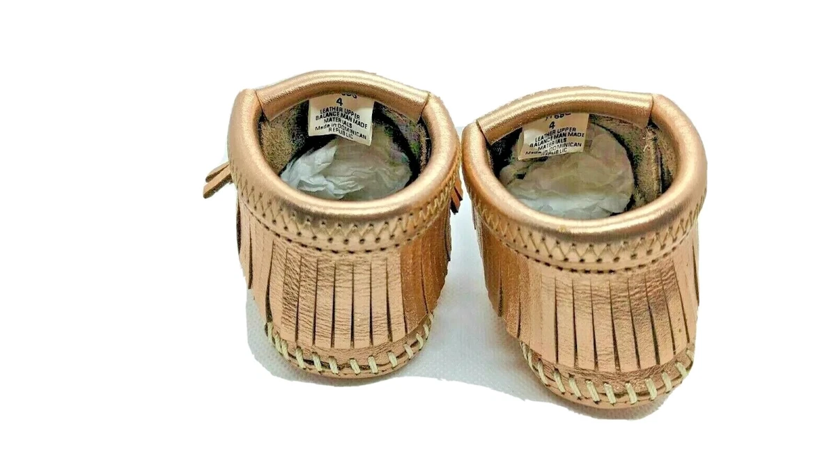 Minnetonka Gymboree Alex Rose Gold Infant Moccasin