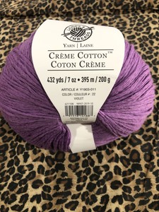 loops & threads creme cotton yarn