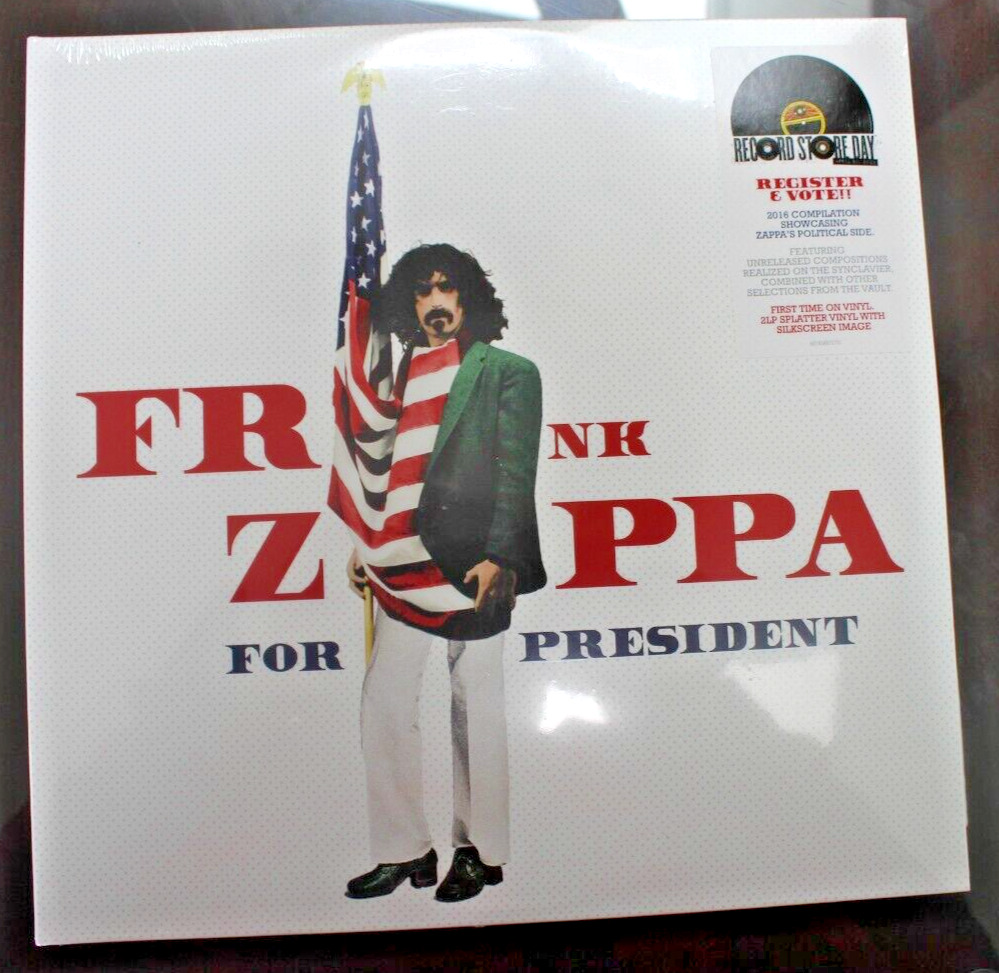 FRANK ZAPPA ZAPPA FOR PRESIDENT 2XLP VINYL RSD 2024 RECORD STORE DAY