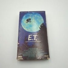 E.T. The Extra-Terrestrial VHS, 1988 Movie Green Tape