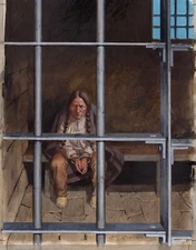 ALDO DI GENNARO - Original Bull Table Sitting in Cell (West Almanac '14)