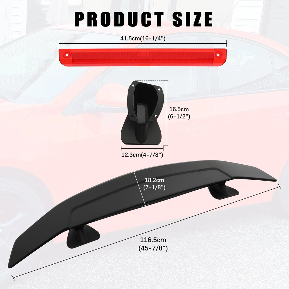 46" Rear Tail Trunk Spoiler Wing GT Style Racing For Mercedes Benz SLK200 SLK300 Foto 2 de 4