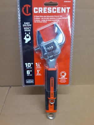 Crescent 2pc. Wide Jaw Adjustable Wrench Set AC3610CVS