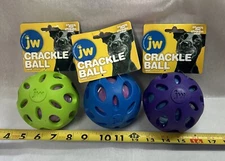 JW Pet Crackle Heads Crackle Ball Dog Toy 3-pack Large 🐶 A Great Deal!!