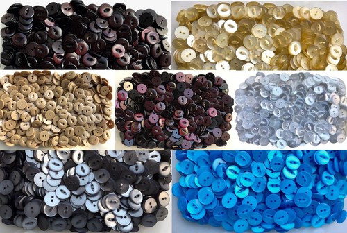 Buttons 16mm 26L Round Fisheye Button Various Colours 2 Hole Fish Eye Knitting - Picture 21 of 37