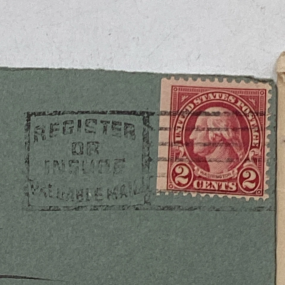 (2) US Postal Cards 1927 George Washington 1¢ & 2¢ Stamps + Original Envelopes - Image 3 of 4