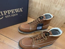 Chippewa 11 D (US) - Men's Edge Walker 6” Moc-Toe Leather Boots