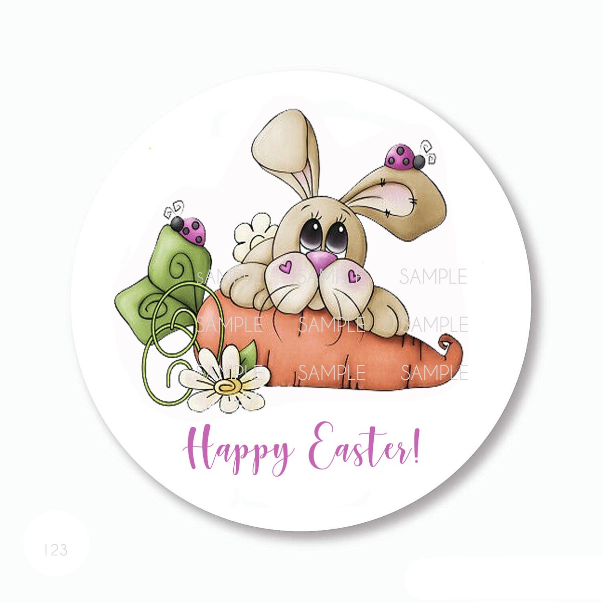 500-Piece Easter Sticker Roll - 1 Inch Bunny & Egg Designs For Kids Crafts & Party Favors