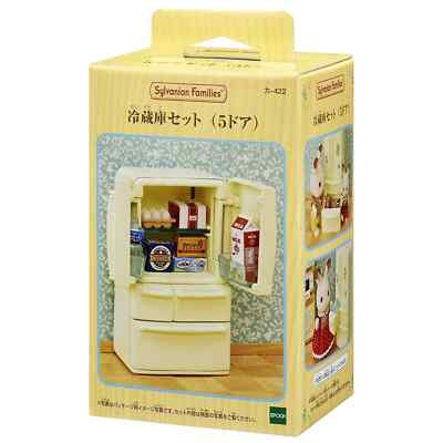 Meuble Réfrigérateur 5 Portes Pour Sylvanian Families - Epoch - Import Japon - Neuf