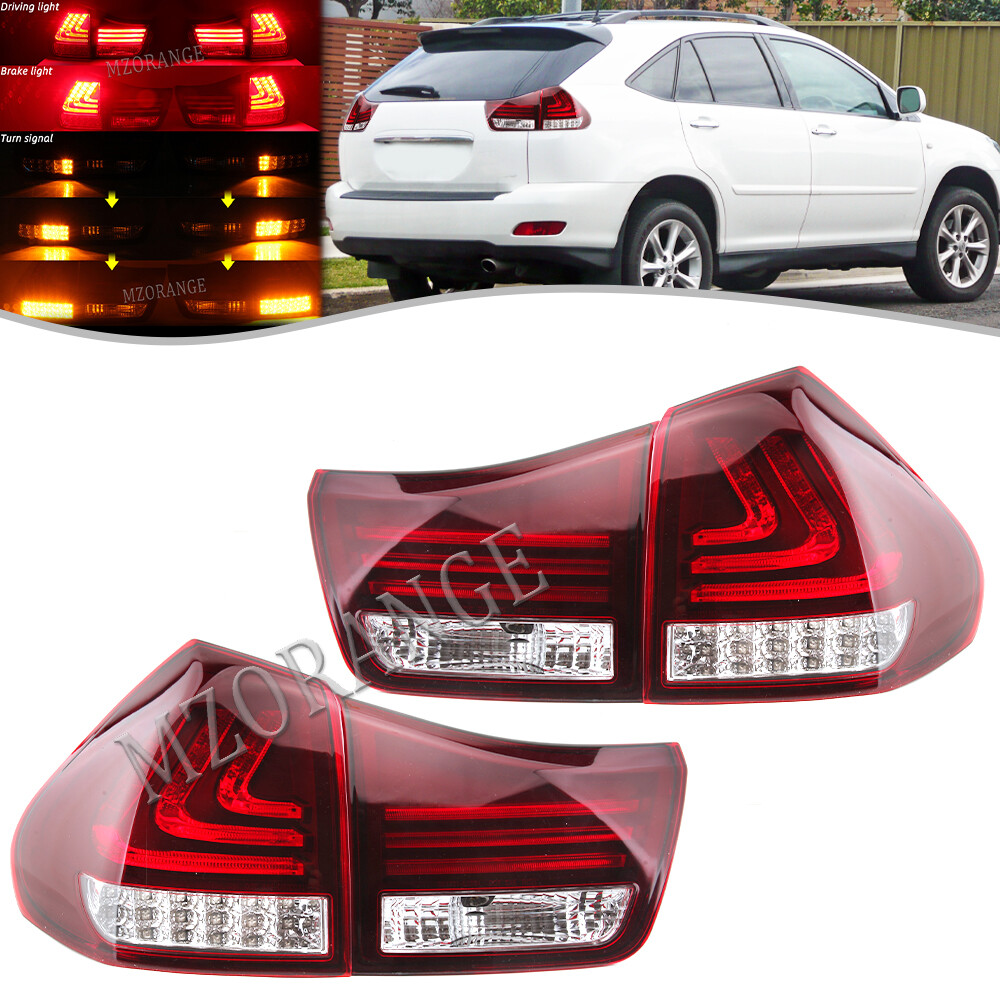 2004-2009 Lexus RX330 RX350 Set Red LED Tail Light Rear Lamp