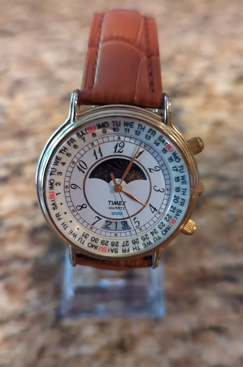 Timex sun best sale moon watch