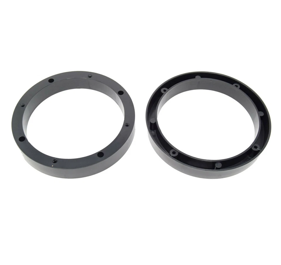 2X Soporte de montaje espaciador adaptador anillo plástico altavoz coche negro universal 6,5" Foto 3 de 4