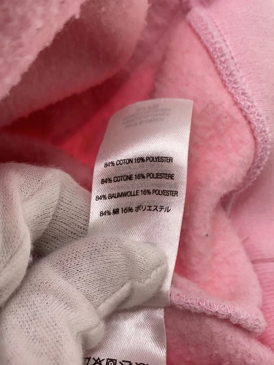 Felpa Supreme con cappuccio M cotone rosa macchiato usata