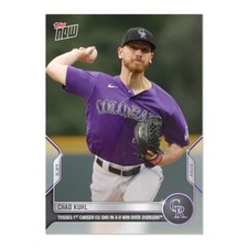 Chad Kuhl 2022 MLB TOPPS NOW Rockies 421 Presale