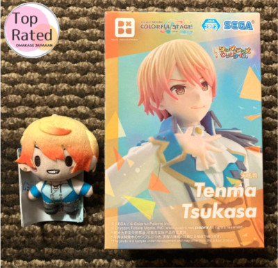 Project Sekai Desktop×Decorate Tsukasa Tenma Figure & Fuwapuchi Mascot Plush Set