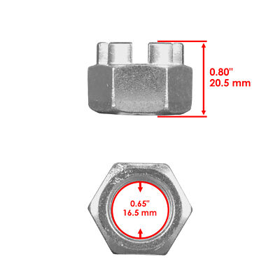 Wheel Hub Axel Castle Nut For Kawasaki Mule 2500 2510 2510 2520