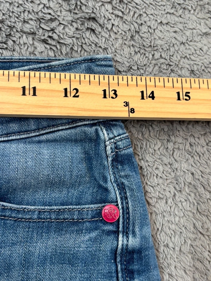 Pantalones Cortos de Jean Rock & Republic Para Mujer 0 Bonnaroo Denim Elastizados Azul Informal Foto 4 de 4