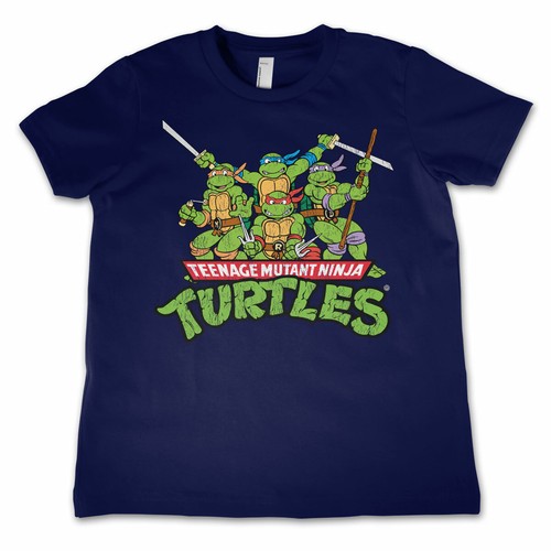 Offiziell lizenziertes TMNT - Distressed Group Unisex Kinder T-Shirt Alter 3-12 Jahre - Bild 7 von 10