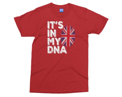 IT’S IN MY DNA T-shirt Unisex British Flag Tee Union Jack Top UK Ethnicity Shirt - 第 10/12 張圖片