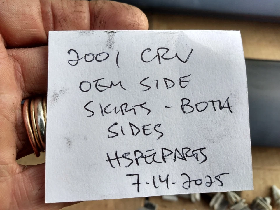 97-01 CRV слева справа рокер панели стороны юбки молдинг протектор 14 зажимов - Изображение 2 из 4