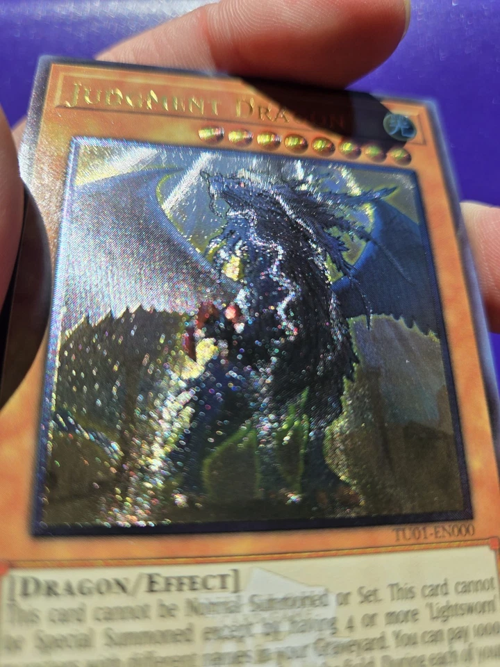 *CUSTOM* Judgment Dragon Ultimate Rare Unl Edition TU01-EN000 NM Yugioh - Image 4 of 4