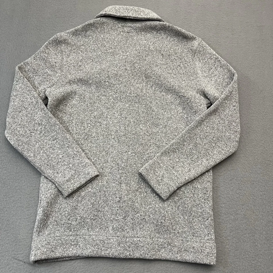 Старый темно-синий свитер для мальчиков XL 14-16 серый кнопка кардиган шаль воротник карманы мягкий - Изображение 4 из 4
