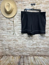 LOGO By Lori Goldstein LOGO LOUNGE Navy French Terry Shorts XL