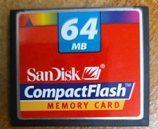 SanDisk Compact Flash CF Memory Card 64MB