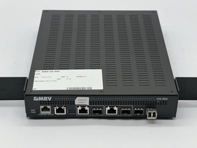MRV OS-904 2 Tri-Mode, RJ45 10/100/1000BaseT Managed Switch-No Power Cable