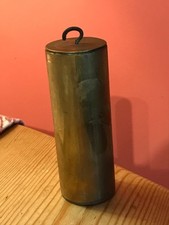 Vintage  Brass Cased Vienna Wall Clock Weight Approx 1163g