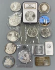 15 Troy Ounces .999 Silver Coins Bars Rounds nice mix L23978