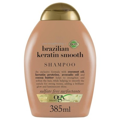 OGX Brazilian Keratin Therapy Shampoo 13oz Smoothing Hair Sulfate Free Frizz