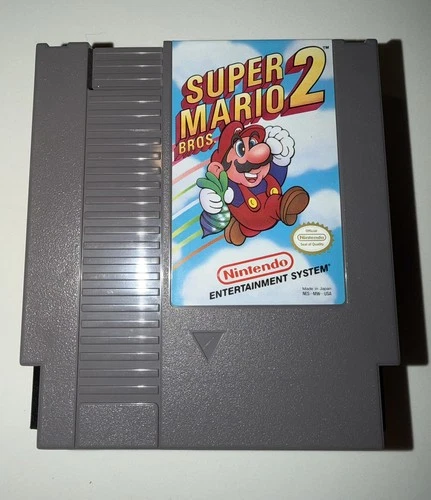 NICE Vintage Classic Super Mario Bros 2 Cartridge NES Nintendo Video Game Tested