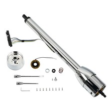Universal 30 Chrome Tilt Manual Steering Column Wheel Adapter 9 Bolt No Key Universal 30 Chrome Tilt Manual Steering Column Wheel Adapter 9 Bolt No Key