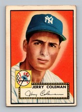 1952 Topps #237 Jerry Coleman LOW GRADE Vintage Baseball Card