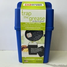 Range Kleen Fat Trapper System with 2 bags Blue Kitchen Fat Oil Grease