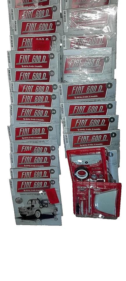 Hachette 1/8 Fiat 600 D Kit  completo 100 uscite - Immagine 3 di 4
