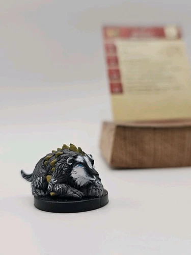 Celestial Dire Badger #13 W/ Card   Deathknell Dungeons & Dragons Miniature