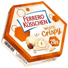 Ferrero Küsschen WHITE Crispy 20x Nusspralinen 172g MHD 15.06.2026