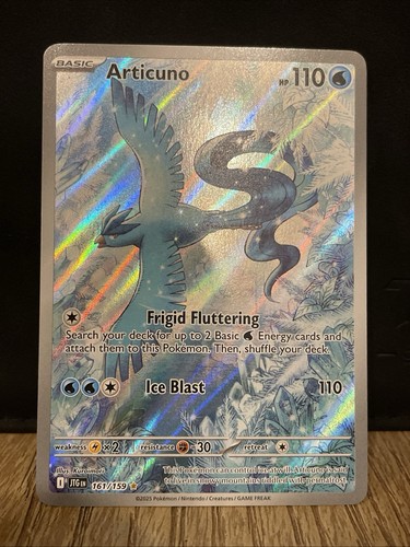 Pokémon Articuno 161/159 Journey Together Holo Full Art Illustration Rare