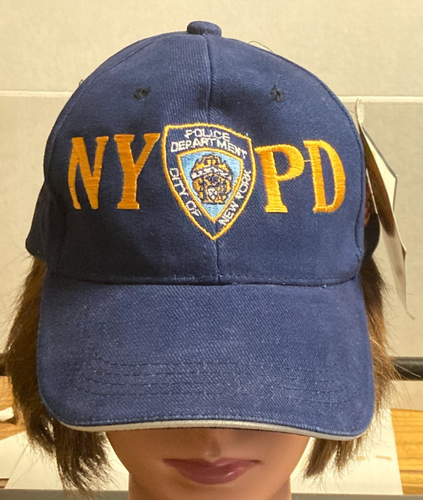 NYPD Baseball Hat New York Police Department Navy & Gold One Size - Picture 5 of 5