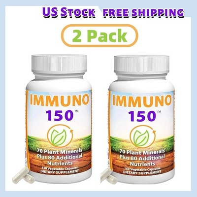 2 PACK IMMUNO THE ULTIMATE MULTI VITAMIN, IMMUNE BOOSTER, 150 CAPSULES