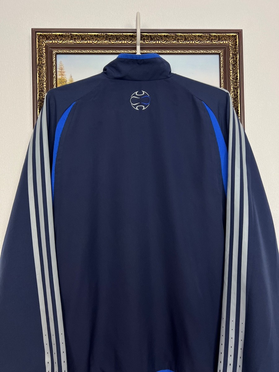 Vintage Adidas Chelsea Football Train Jacket Soccer Blue Track Top