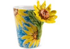 Blue Witch Handmade Coffee Mug Sunflower - A Blooming Gift For Flower Lovers!