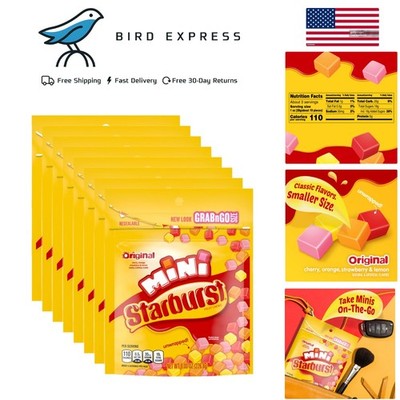 Starburst  Minis Fruit Chews Candy 8 Pack,  Flavors, Chewy