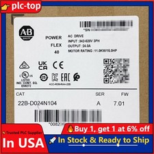 New Sealed Allen-Bradley 22B-D024N104 Powerflex 40 15HP 11KW AC Drive 15HP AB US