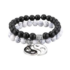 Matching Bracelets for Couples Best Friends, Yin Yang Friendship Relationship Br