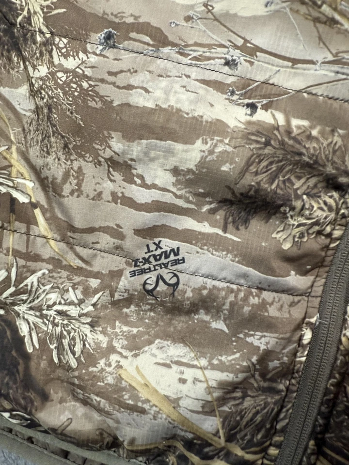 Chaleco Reversible Realtree Para Hombres 2XL Camuflaje Max-1 XT 3M Thinsulate Caza Puffer Foto 4 de 4